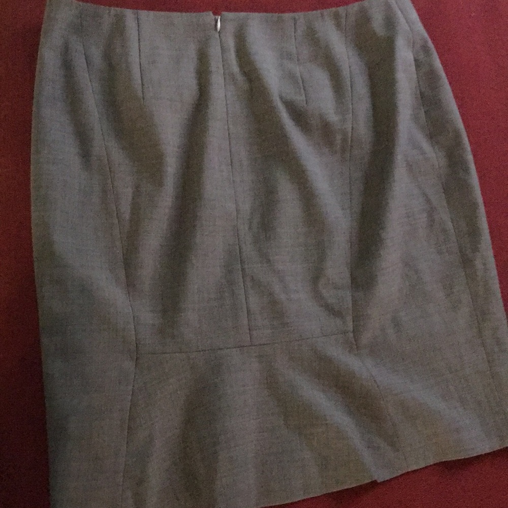 Grey Ann Taylor Pencil Skirt